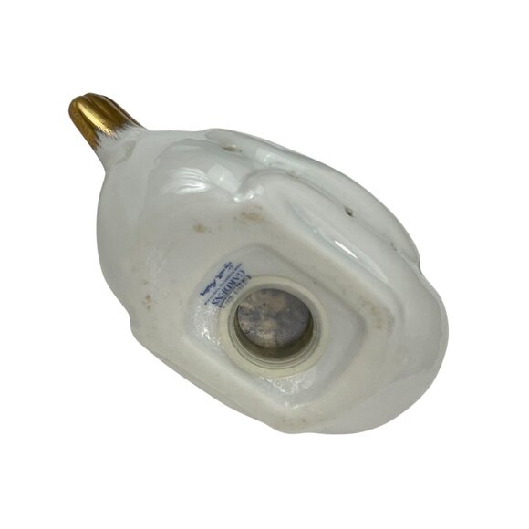 Vintage Elizabeth Arden Chelsea Gardens Porcelain Dove Figurine Floral Gold Acce - Picture 6 of 10